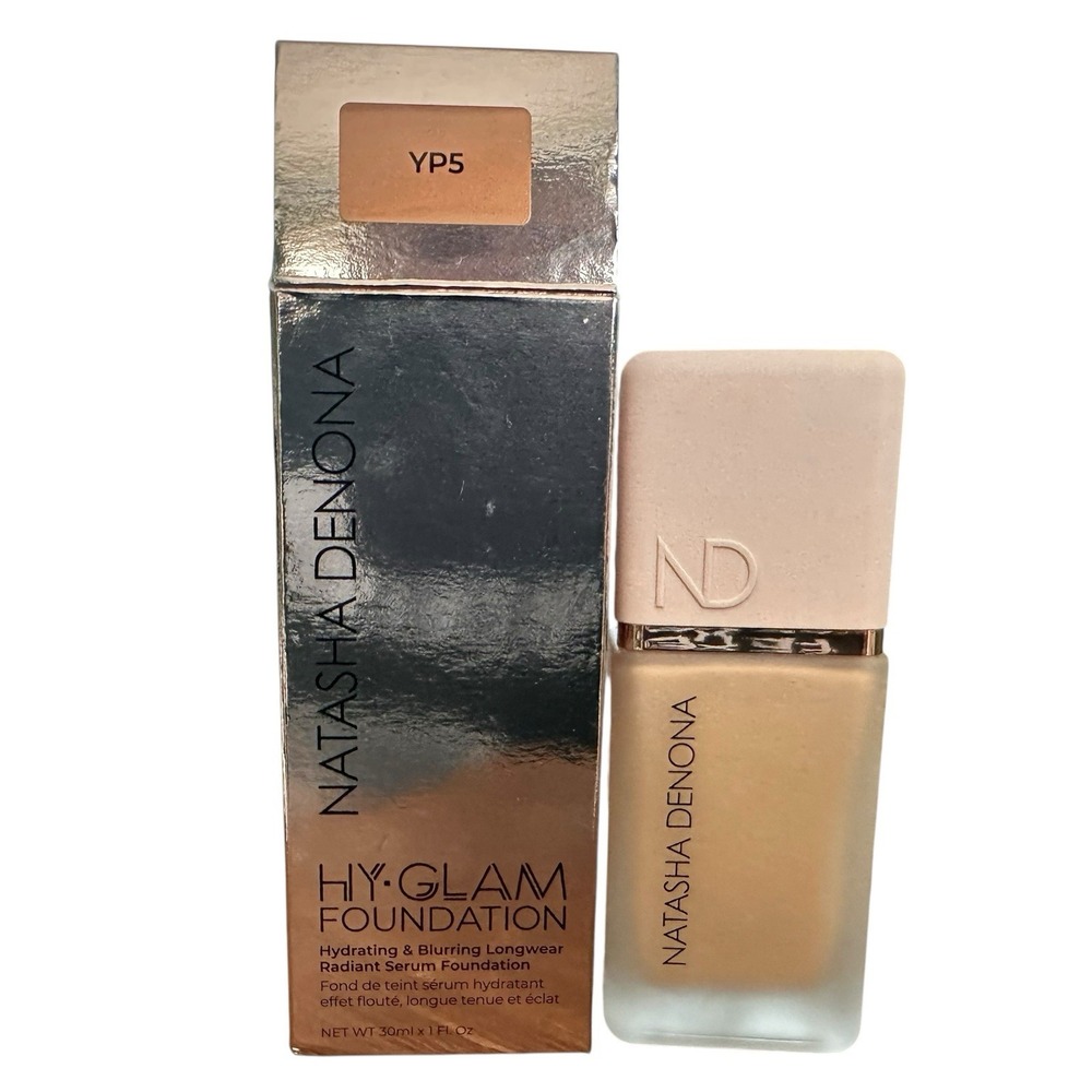 Natasha Denona Hy·Glam Foundation - Shade YP5 Light Yellow -Full Size 1 oz BNIB